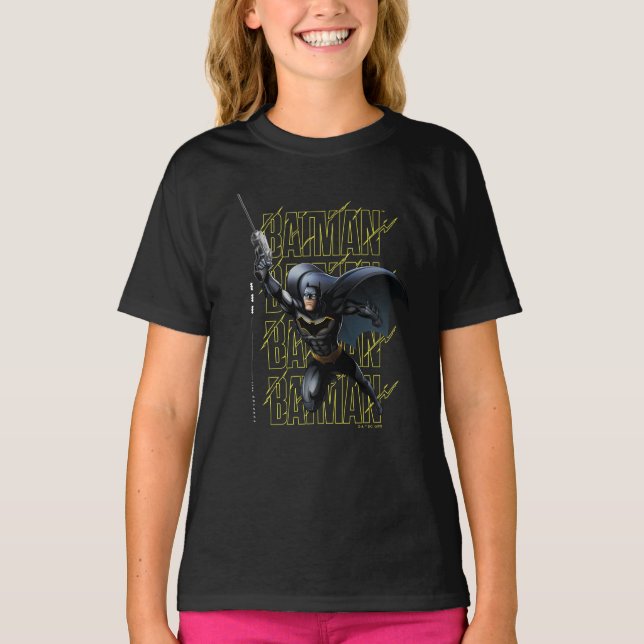 Forever Batman Grappling Krok T Shirt (Framsida)