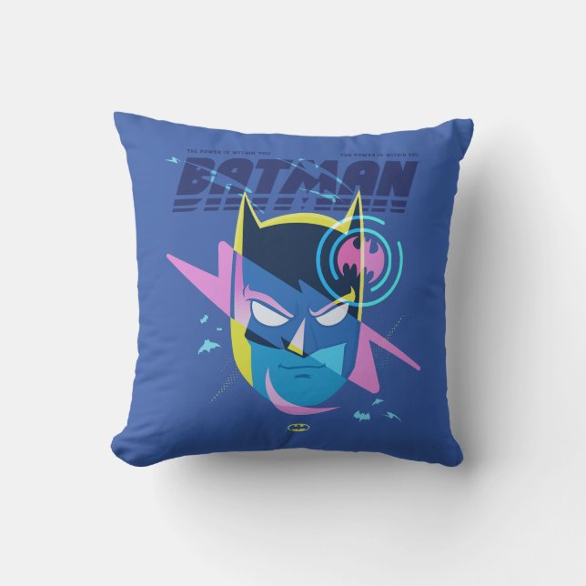 Forever Batman Light Up Head Graphic Kudde (Framsida)