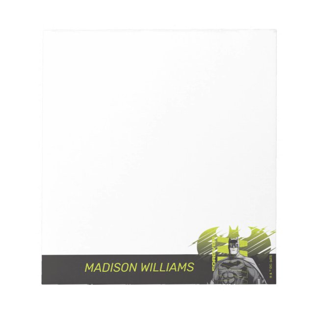 Forever Batman Power Up Character Art Anteckningsblock (Framsida)