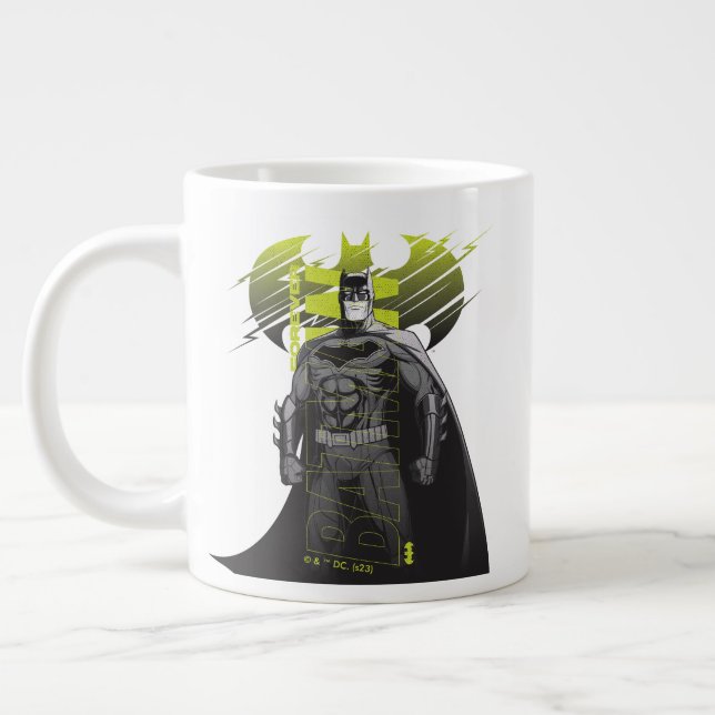 Forever Batman Power Up Character Art Jumbo Mugg (Vänster)