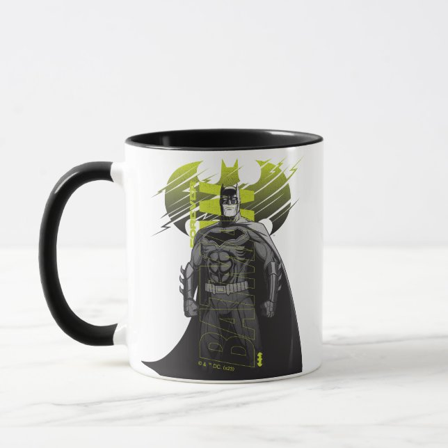Forever Batman Power Up Character Art Mugg (Vänster)