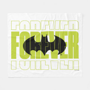 Forever Batman Typography Symbol Graphic Fleecefilt