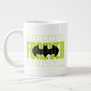 Forever Batman Typography Symbol Graphic Jumbo Mugg