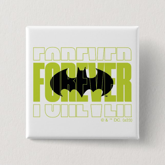 Forever Batman Typography Symbol Graphic Knapp (Framsida)