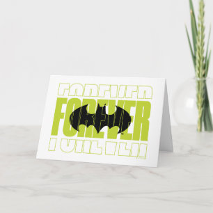 Forever Batman Typography Symbol Graphic Kort