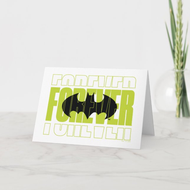 Forever Batman Typography Symbol Graphic Kort (Framsida)