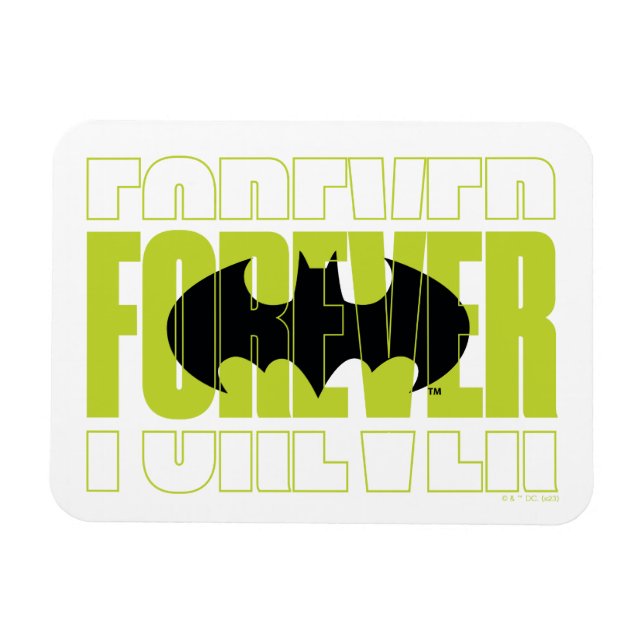 Forever Batman Typography Symbol Graphic Magnet (Horisontell)