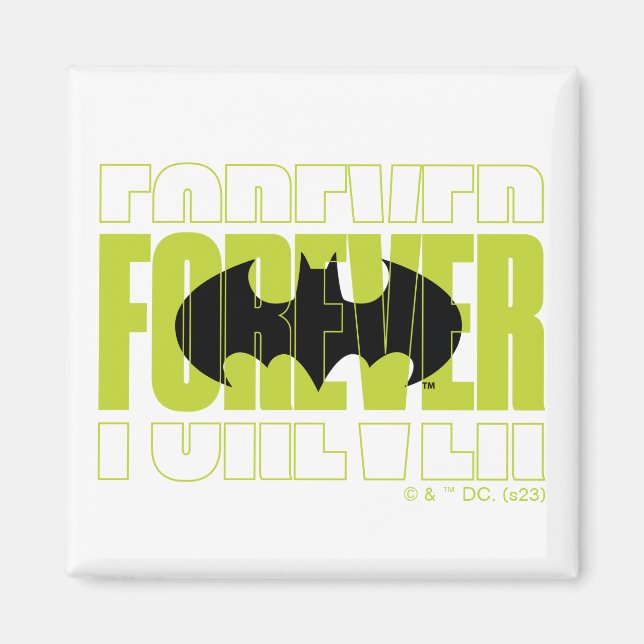Forever Batman Typography Symbol Graphic Magnet (Framsidan)