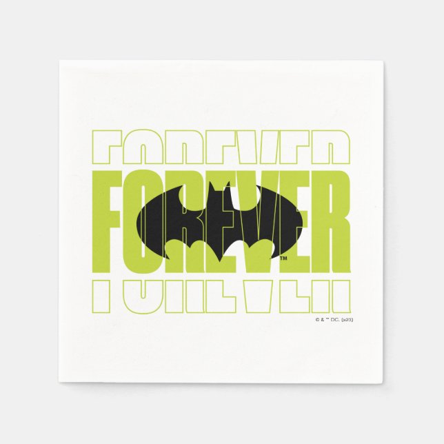 Forever Batman Typography Symbol Graphic Pappersservett (Framsidan)