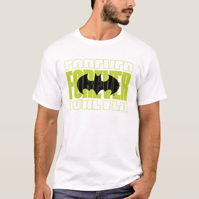 Forever Batman Typography Symbol Graphic T Shirt (Framsida)