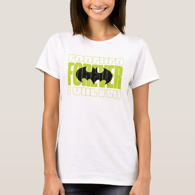 Forever Batman Typography Symbol Graphic T Shirt (Framsida)