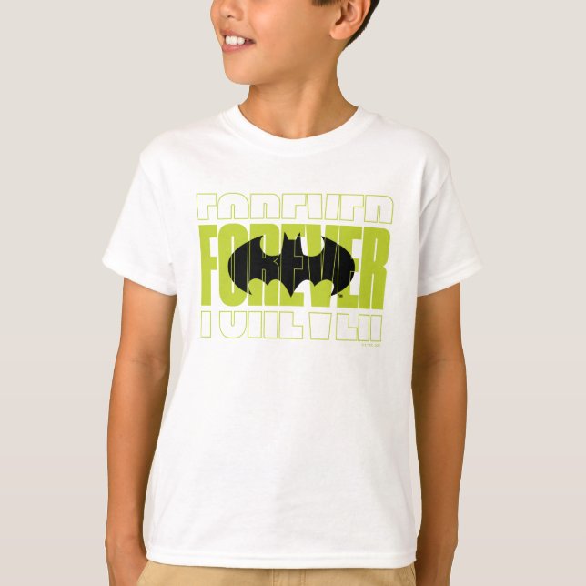 Forever Batman Typography Symbol Graphic T Shirt (Framsida)