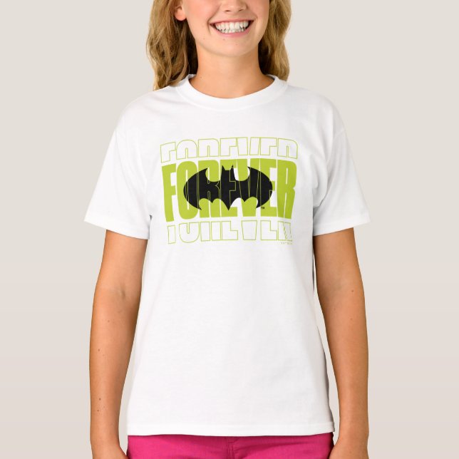 Forever Batman Typography Symbol Graphic T Shirt (Framsida)