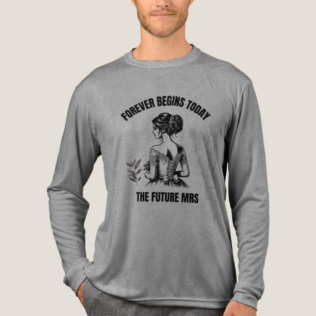 Forever börjar idag Bridal SVG - Den framtida fru  T Shirt (Framsida)