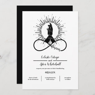 Forever Bound Händer Wiccan Union Handfixing Inbjudningar