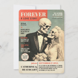 FOREVER Bröllops-Gazette-inbjudan Inbjudningar