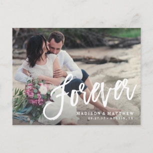 Forever Brushed Spara datum meddelande Vykort