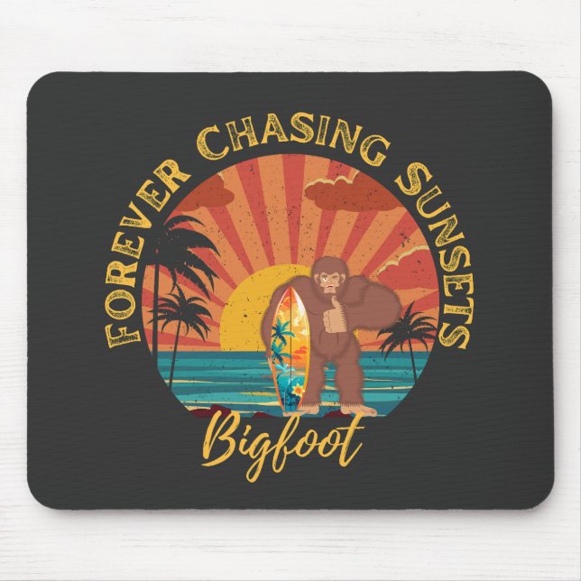 Forever Chasing Sunset Bigfoot Surfing Black Musmatta (Framsidan)