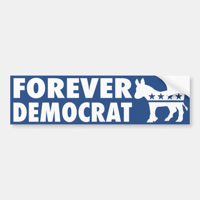 Forever Demokrat Bildekal (Framsidan)