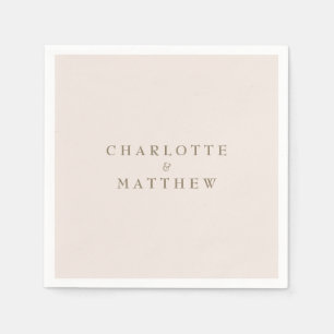 Forever Faithful Blushing Bride Bröllop Cocktail Pappersservett