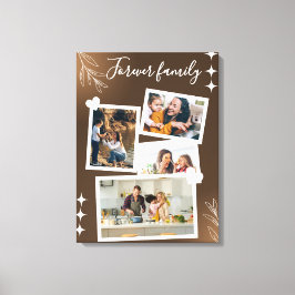 Forever Family Personalized Photo Collage Canvastryck