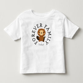 Forever Family Woodland Beaver Adoption Gift T-shirt