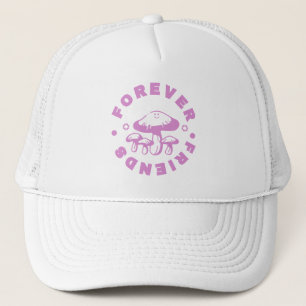 Forever Friends Cute Pink Mushroom Keps