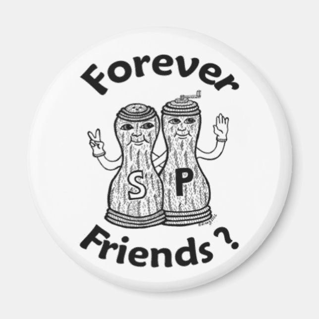 Forever Friends round magnet (Framsidan)