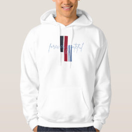 Forever Grateful-skrift med färgfält Hoodie