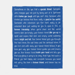 Forever has no end fleecefilt