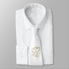 Forever Hearts Guld på White Slips
