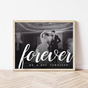 Forever Keepsaké Mr. och Bröllop Photo. Poster