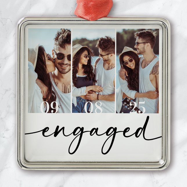 Forever love Bröllop Foton Julgransprydnad Metall (Skapare uppladdad)