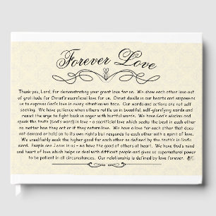Forever love Bröllop Guest Bok