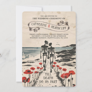 Forever Love by the Sea Wedding Invitation Inbjudningar