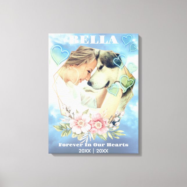 forever love i våra hjärtan canvastryck (Framsida)