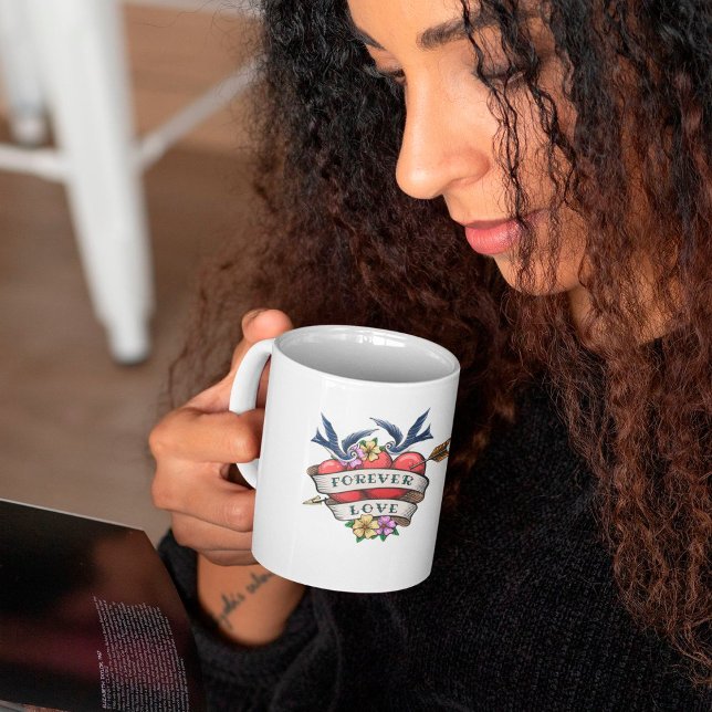 Forever love-kaffe Mugg (Skapare uppladdad)