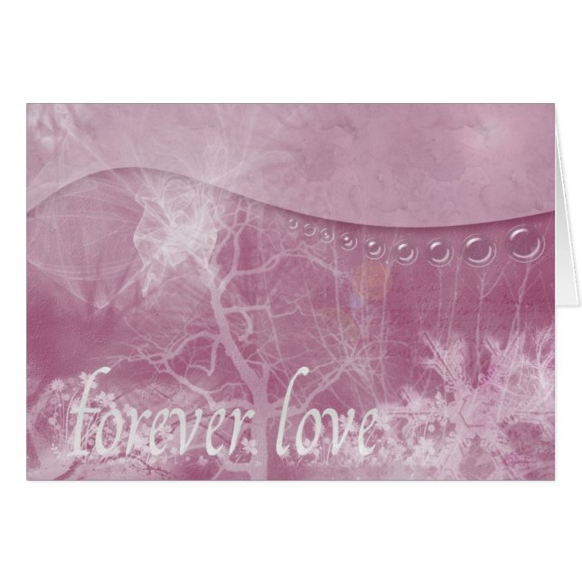 Forever love-kort hälsningskort (Framsidan Horizontal)