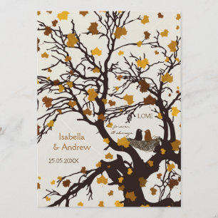 Forever love Nest Fall Wedding Inbjudan