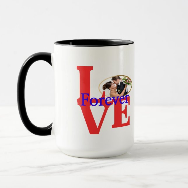 "Forever love" Personlig Photo Mugg (Vänster)