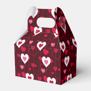 Forever love Red Hearts Gable Presentaskar