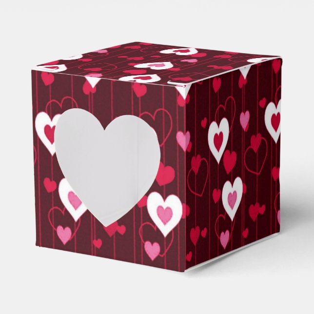 Forever love Red Hearts Presentaskar (Framsidan Sidan)