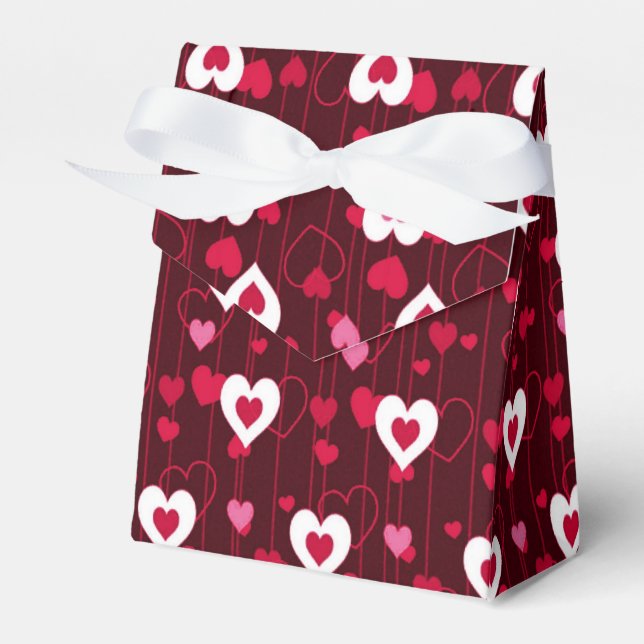 Forever love Red Hearts Tält Presentaskar (Framsidan Sidan)