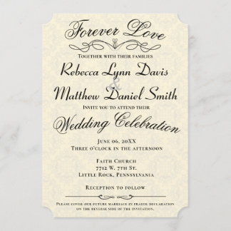 Forever love som gifta sig inbjudanbönförklaring inbjudningar