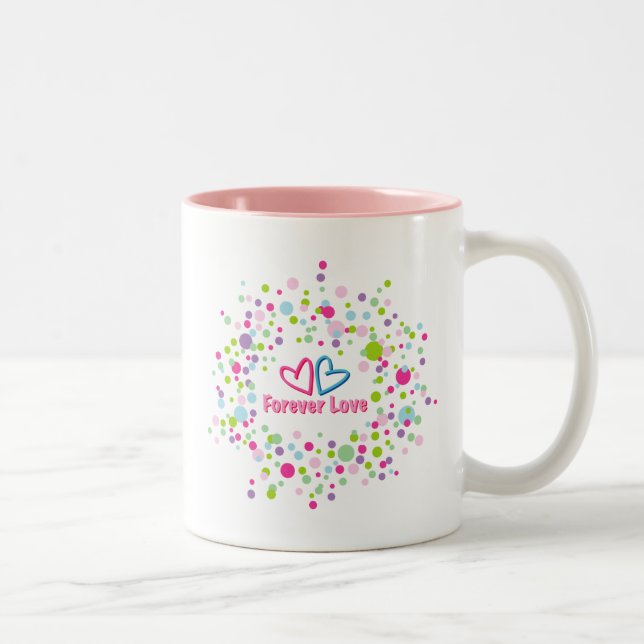 Forever love Två-Tonad mugg (Höger)