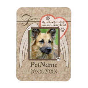 Forever Loved Angel Vingar Pet Sympathy Anpassning Magnet