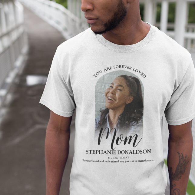 Forever Loved Mamma | Foto Memorial T-Shirt (Skapare uppladdad)
