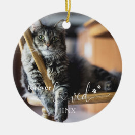 Forever Loved Pet Loss Keepsaké Ceramic Ornament