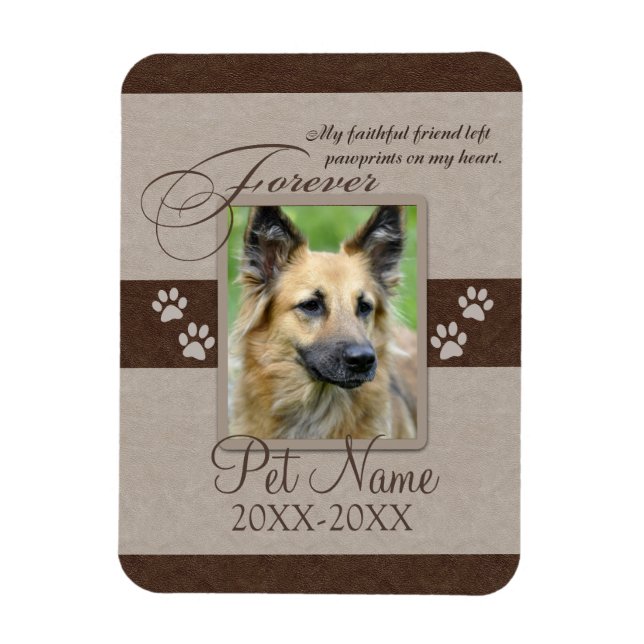 Forever Loved Pet Sympathy Magnet (Vertikal)