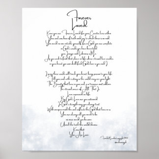 Forever Loved Platinum Poster